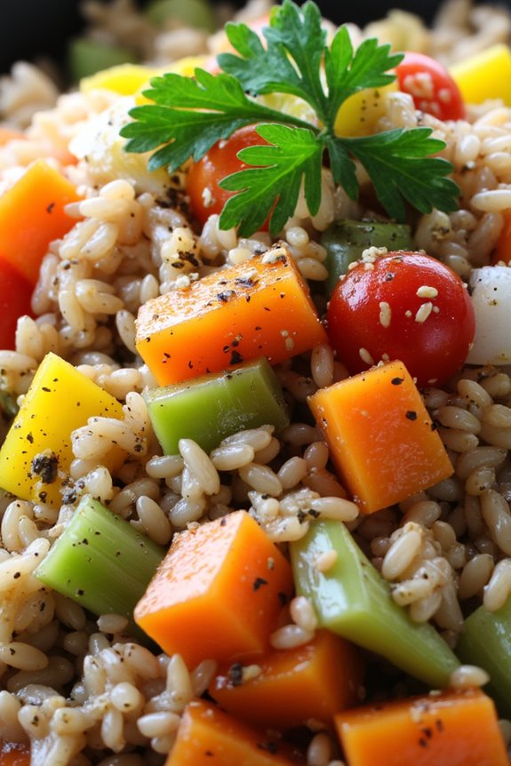 nourishing wild rice dish