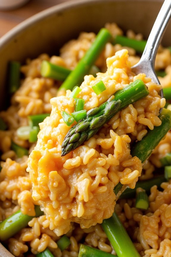 nutritious asparagus egg fried rice