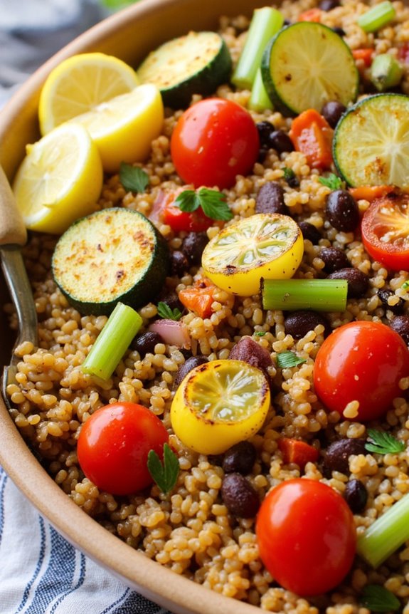 nutritious quinoa vegetable dish