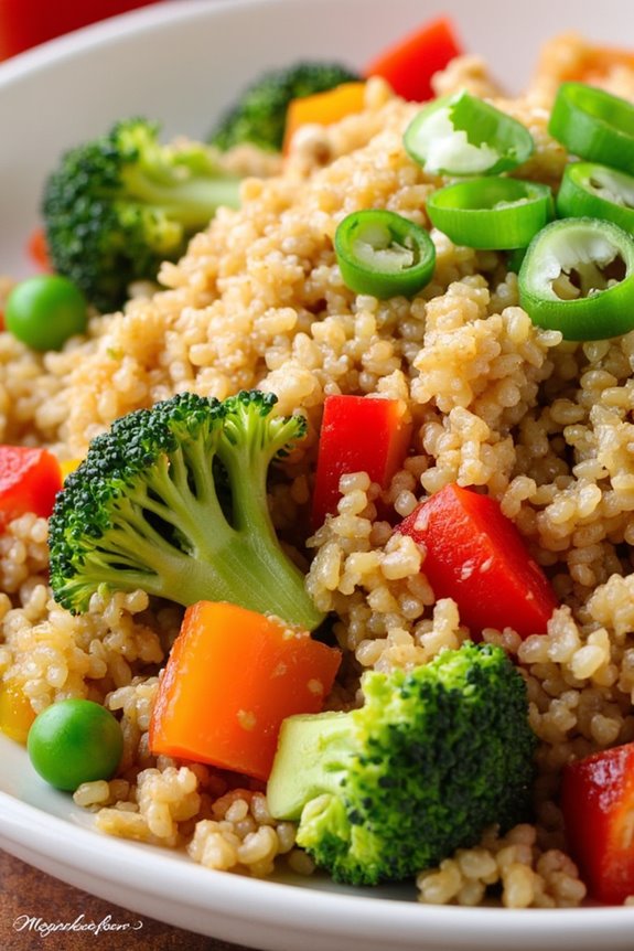 nutritious vegetable quinoa dish
