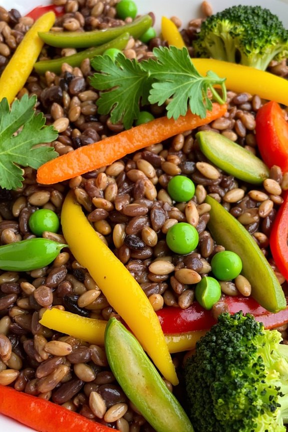 nutty curried vegetable stir fry