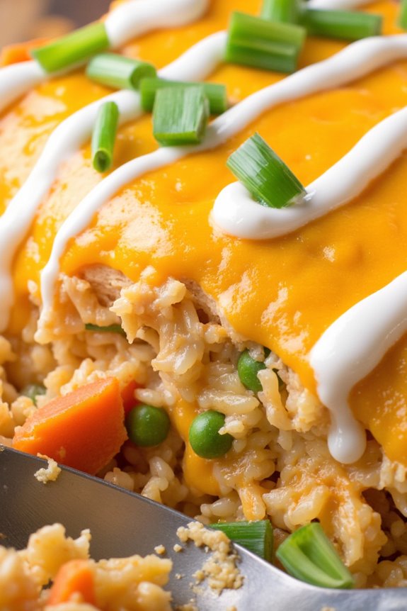 one dish buffalo chicken casserole