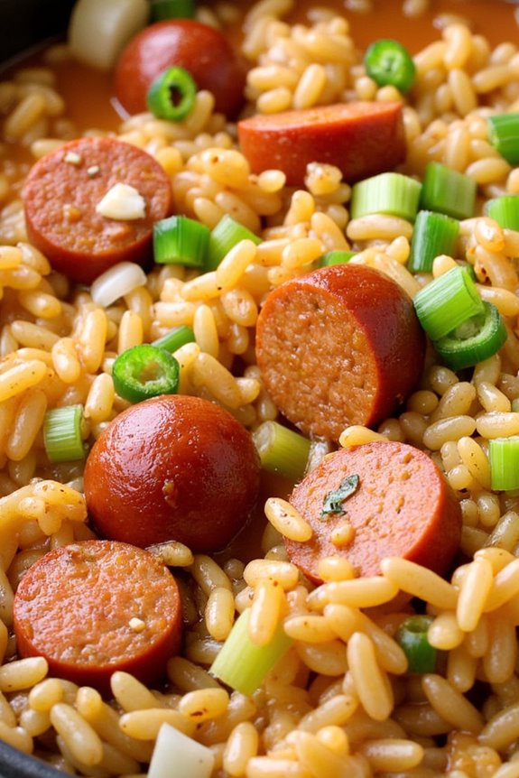 one pot andouille sausage rice