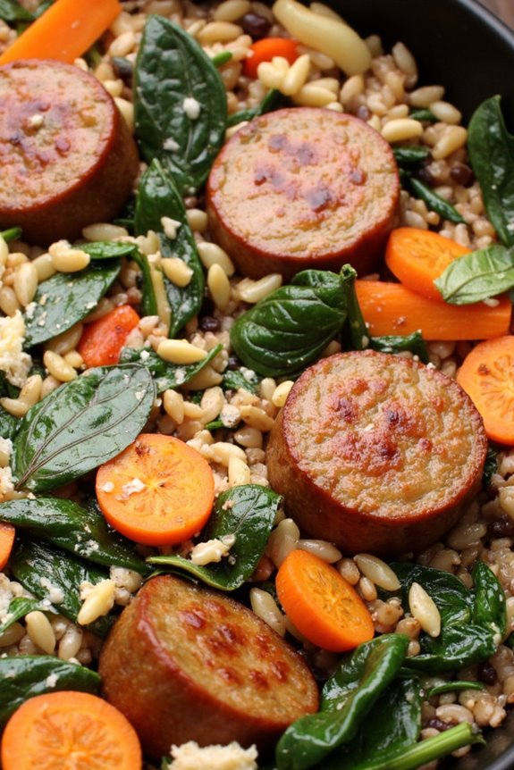 one pot rice and sausage