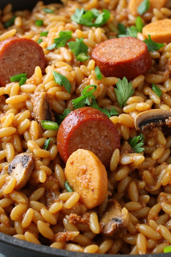 one pot rice with sausage