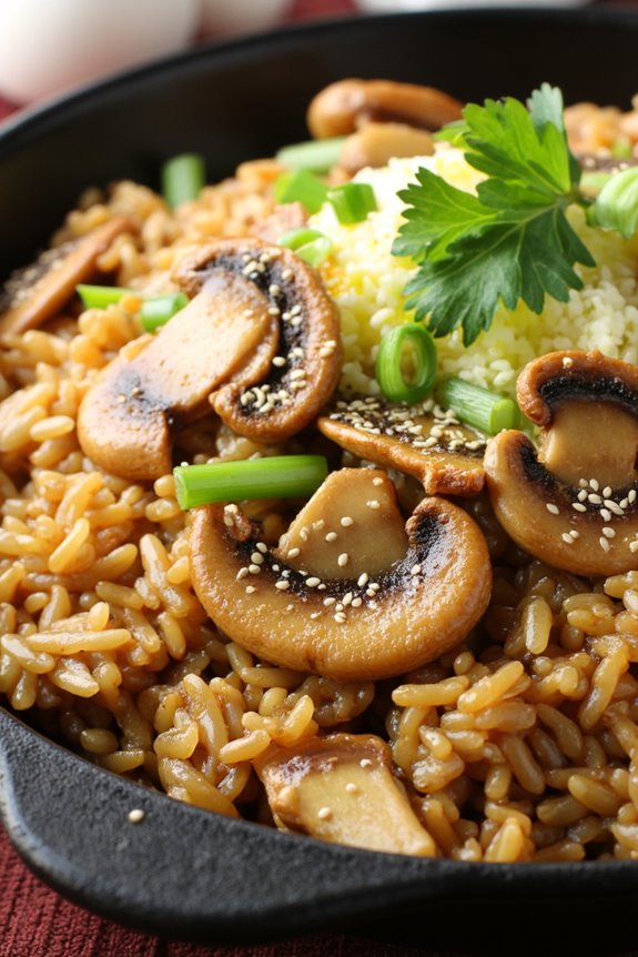 oyster mushroom fried rice