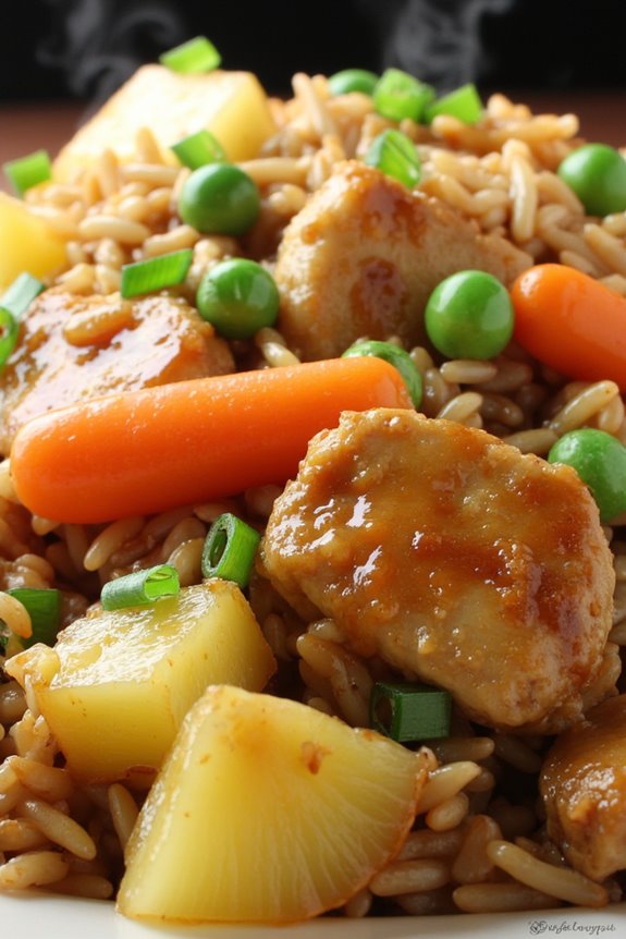 pineapple chicken fried rice
