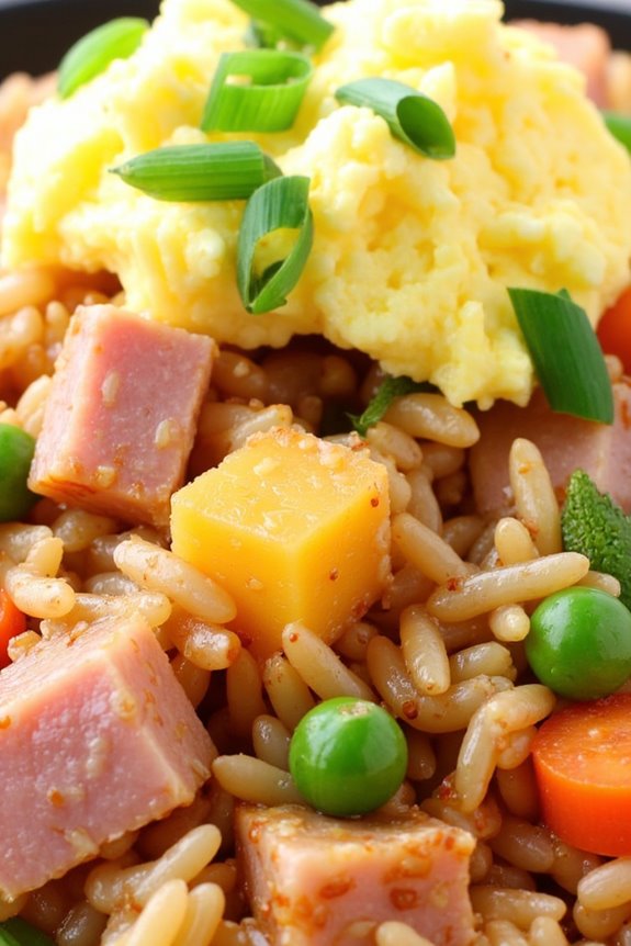 pineapple ham air fryer fried rice