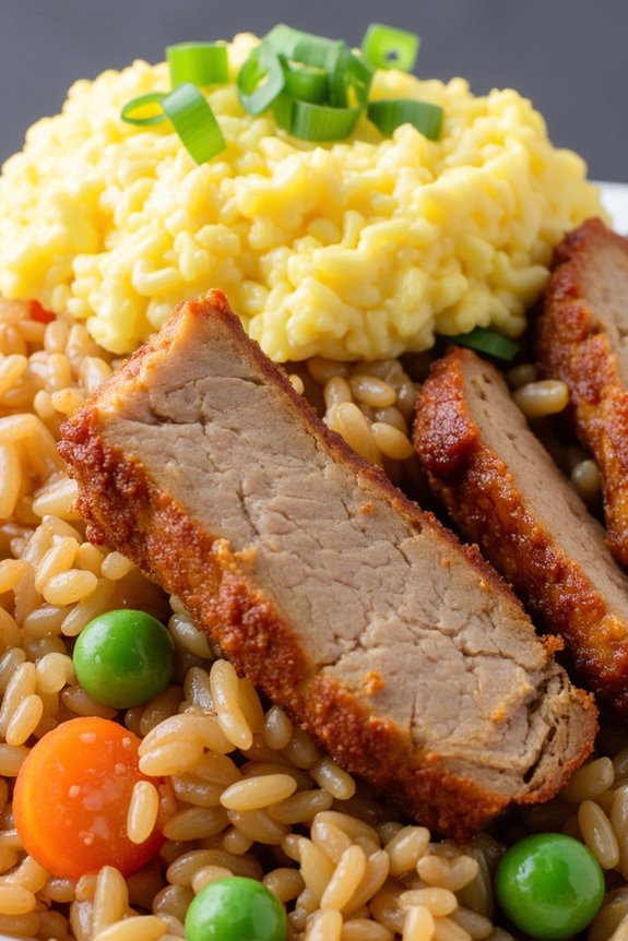 pork and rice stir fry