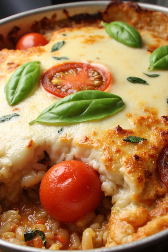 roasted tomato basil casserole