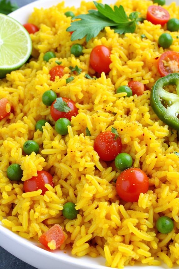 saffron turmeric rice recipe