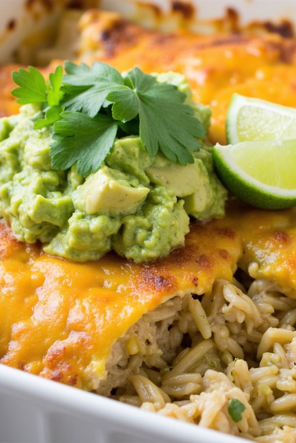 salsa verde chicken casserole