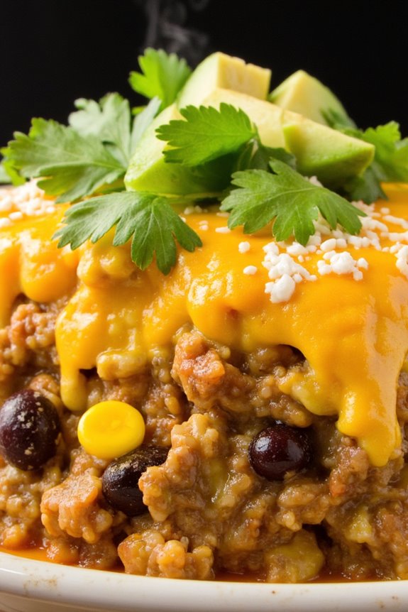 satisfying salsa verde casserole