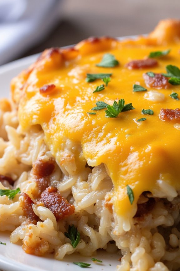 savory bacon onion casserole