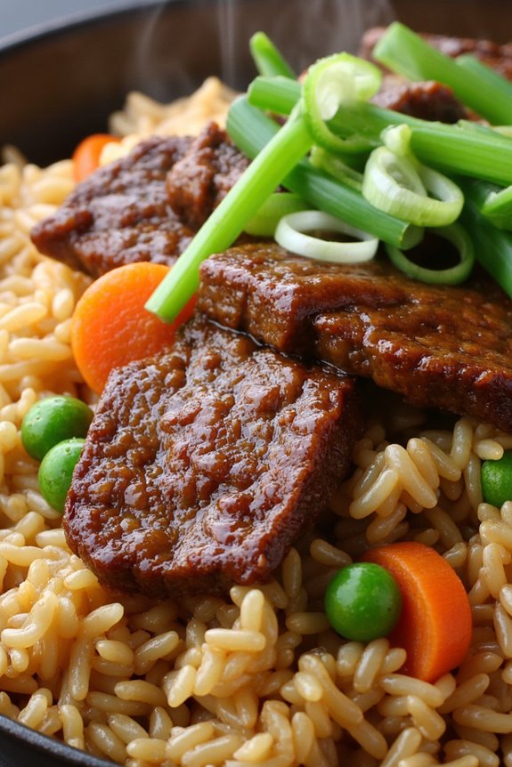 savory beef fried rice
