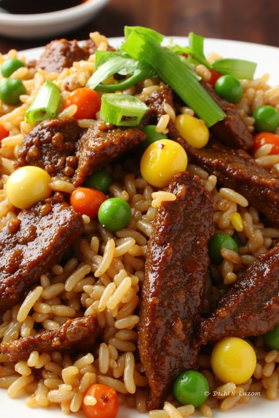 savory black pepper beef