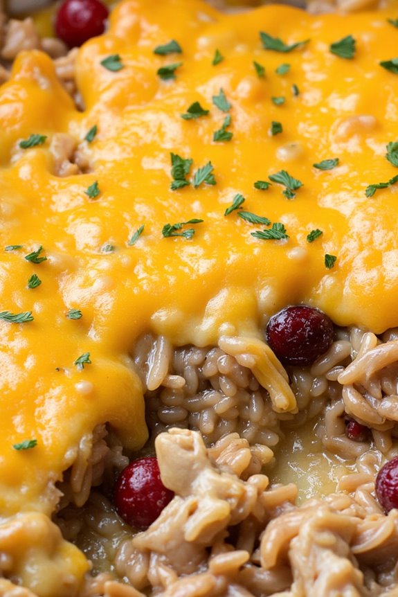 savory chicken rice casserole
