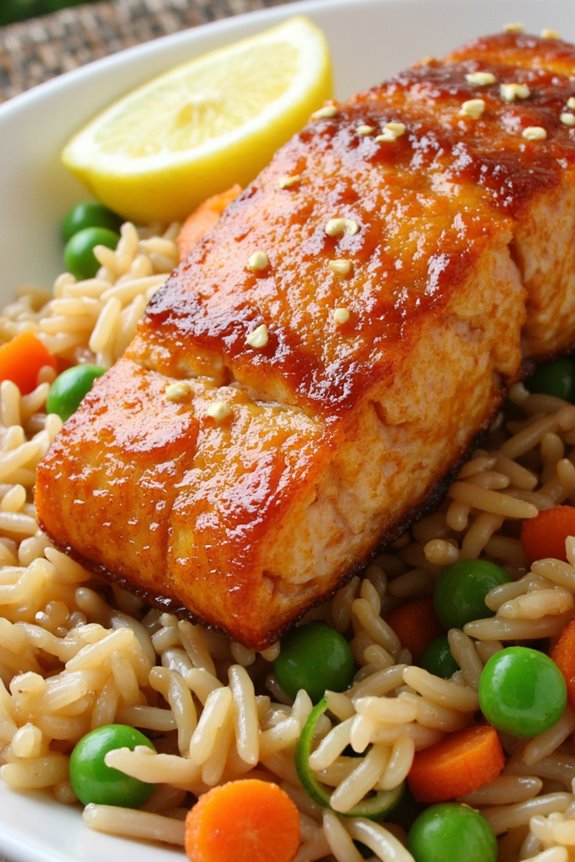 savory honey garlic salmon
