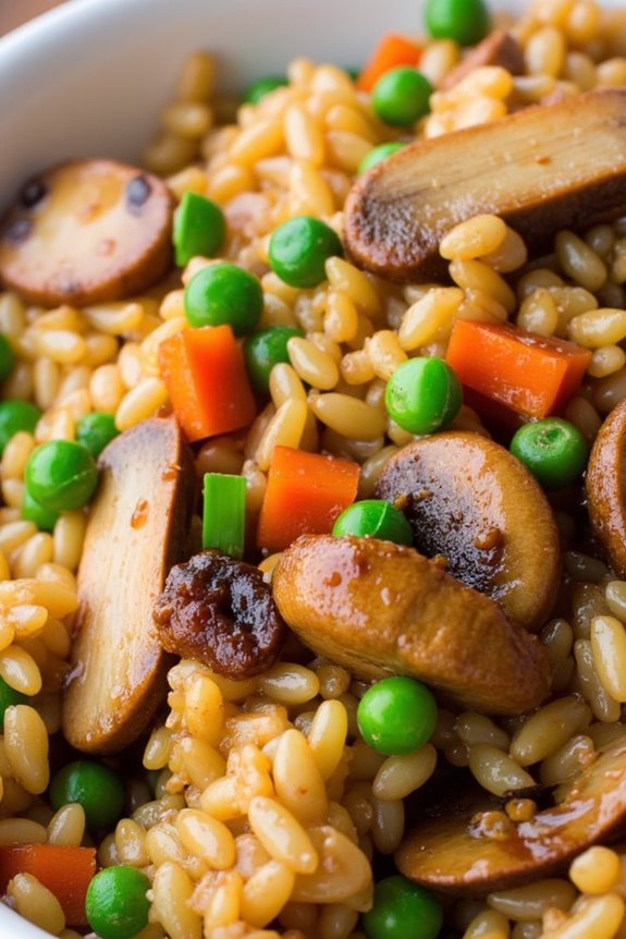 savory shiitake soy fried rice