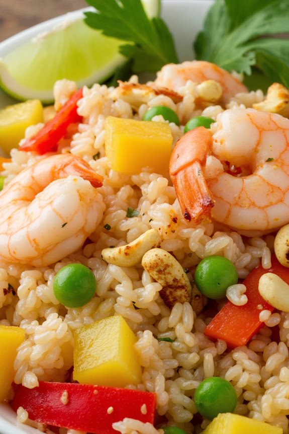 savory sweet tropical fried rice