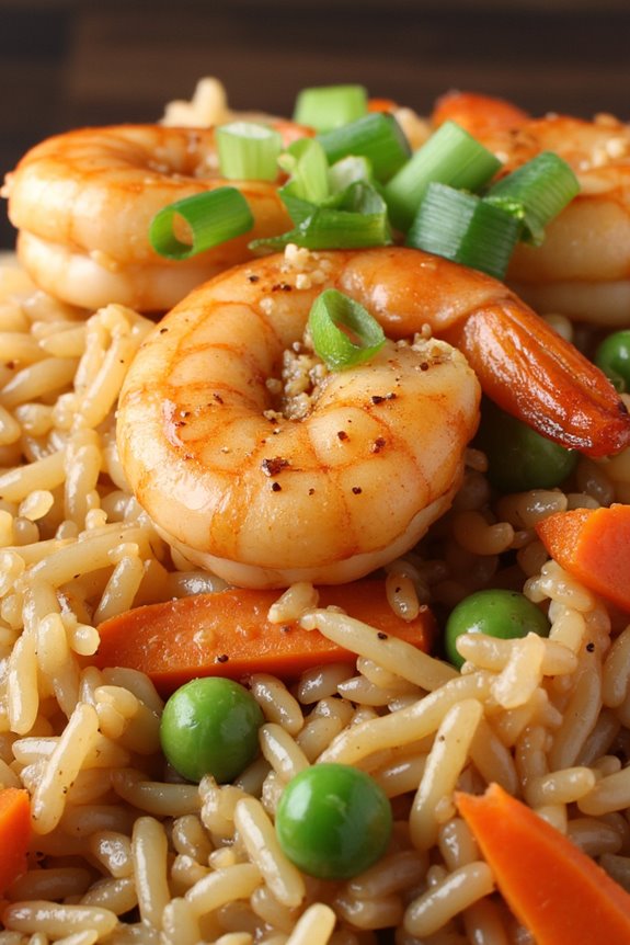 shrimp and garlic fried rice