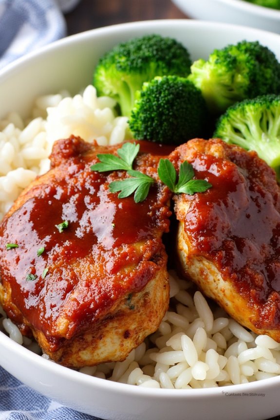 slow cooker bbq chicken bowl