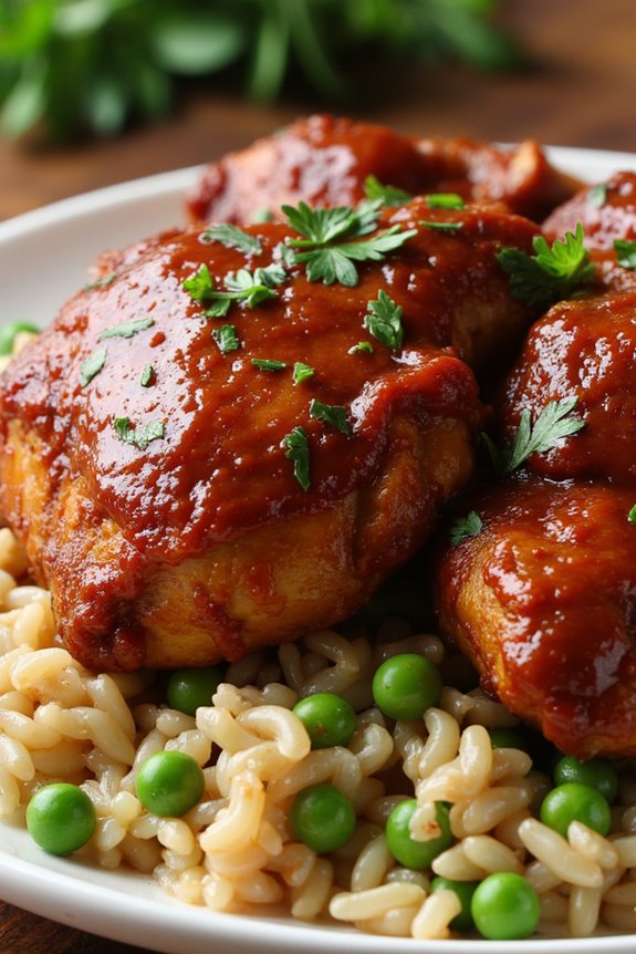 slow cooker bbq chicken thighs