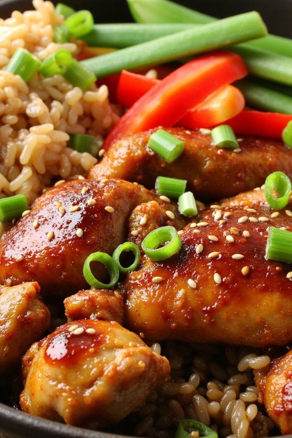 slow cooker chicken bowl