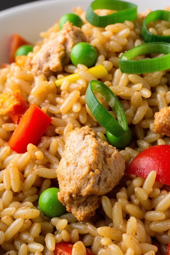 slow cooker chicken fried rice