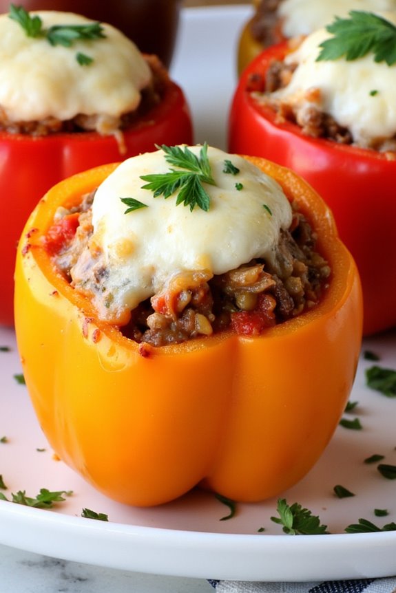 slow cooker stuffed peppers