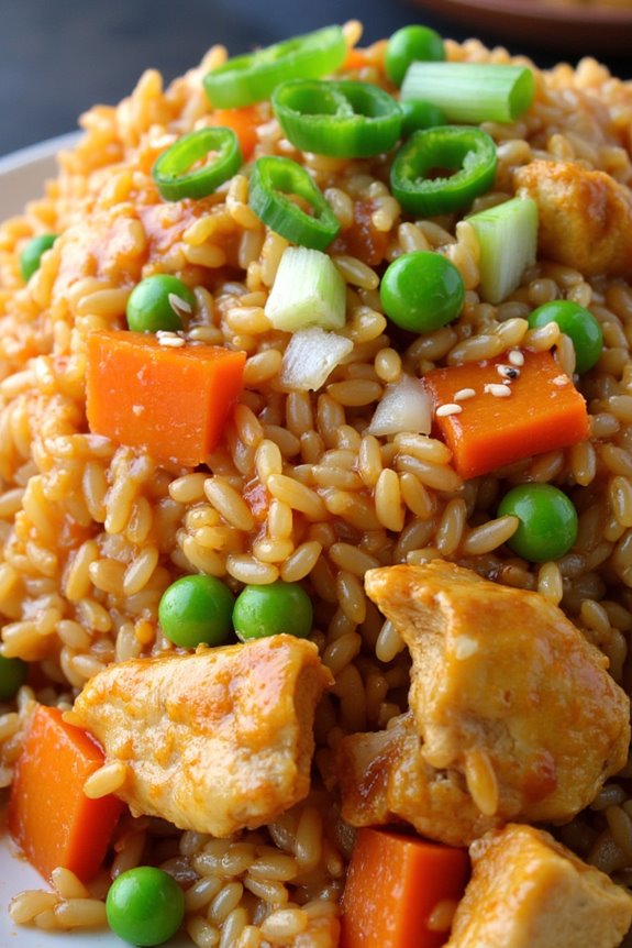 slow cooker teriyaki fried rice