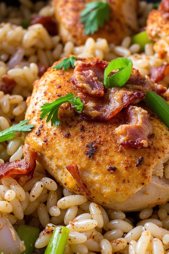 smoky bacon chicken rice