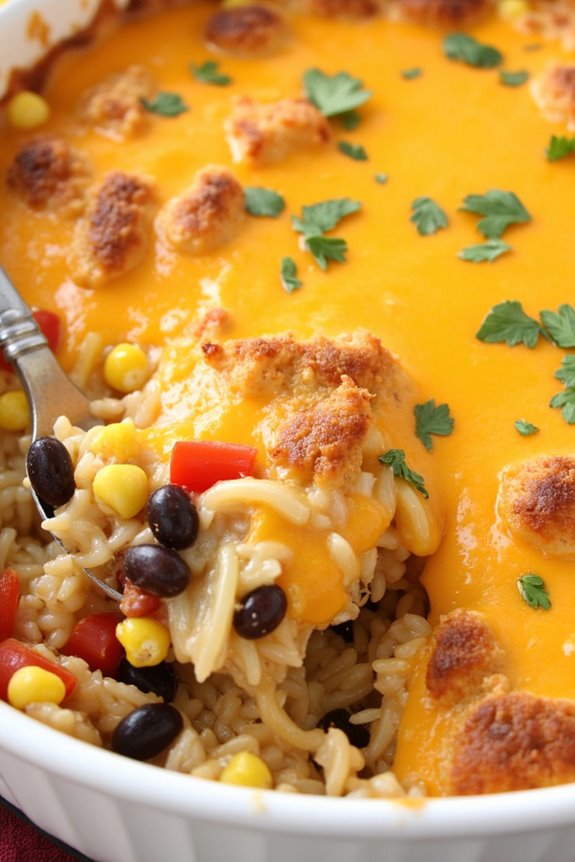 southwest chicken rice casserole