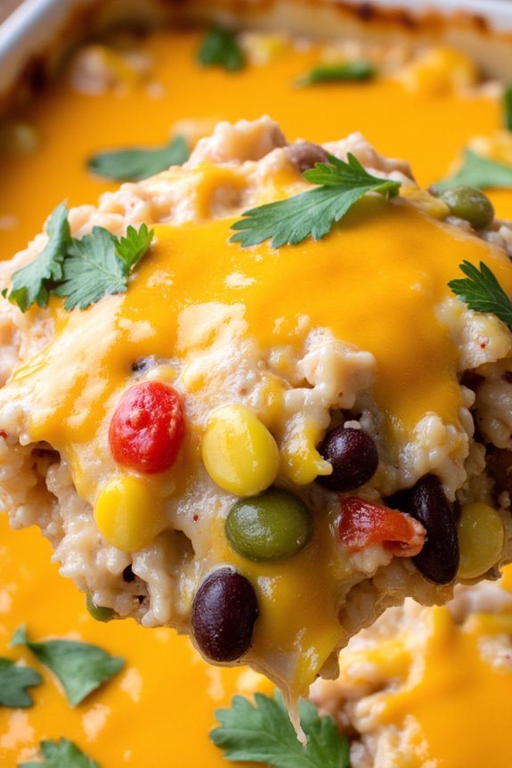 southwest chicken rice casserole