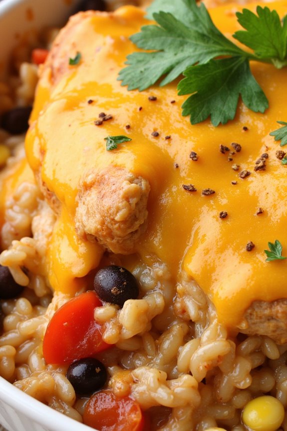 southwest chicken rice casserole