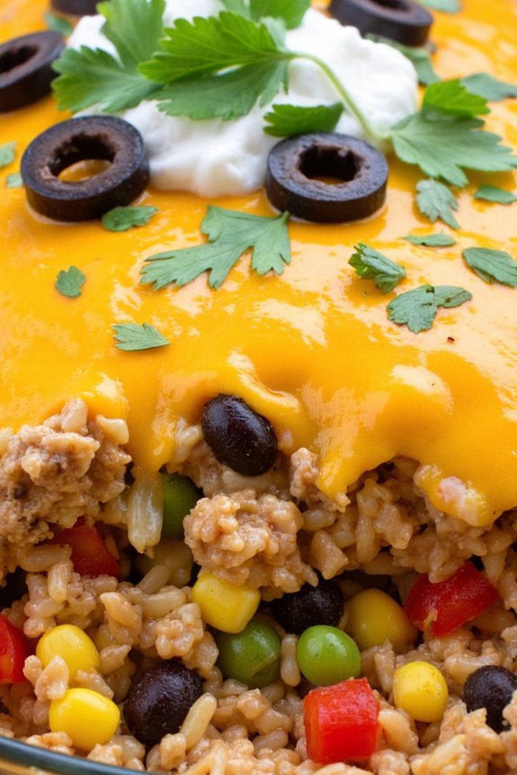 southwest turkey taco casserole
