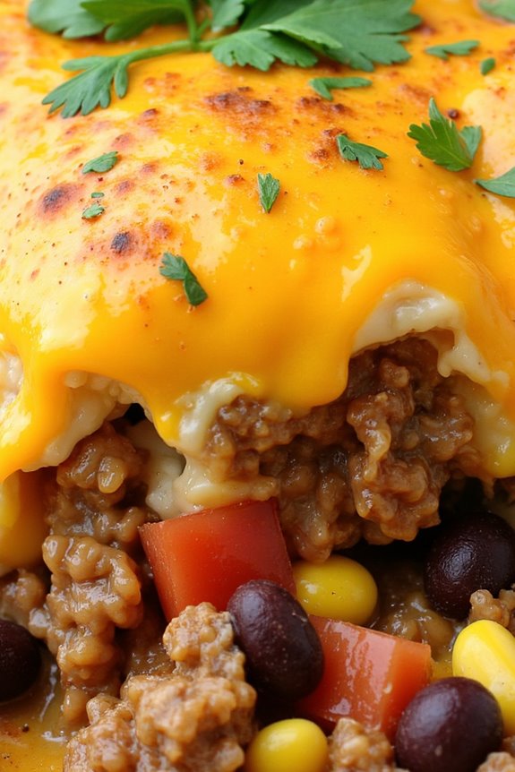 southwestern beef rice casserole