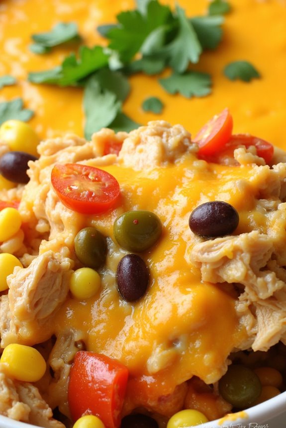 southwestern chicken rice casserole