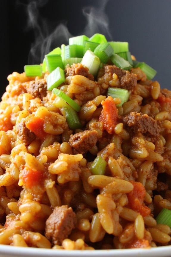 spicy cajun rice dish