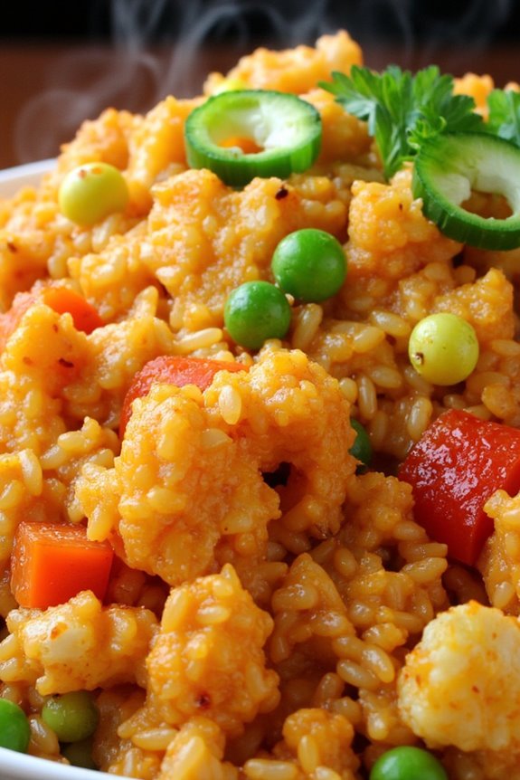 spicy cauliflower fried rice