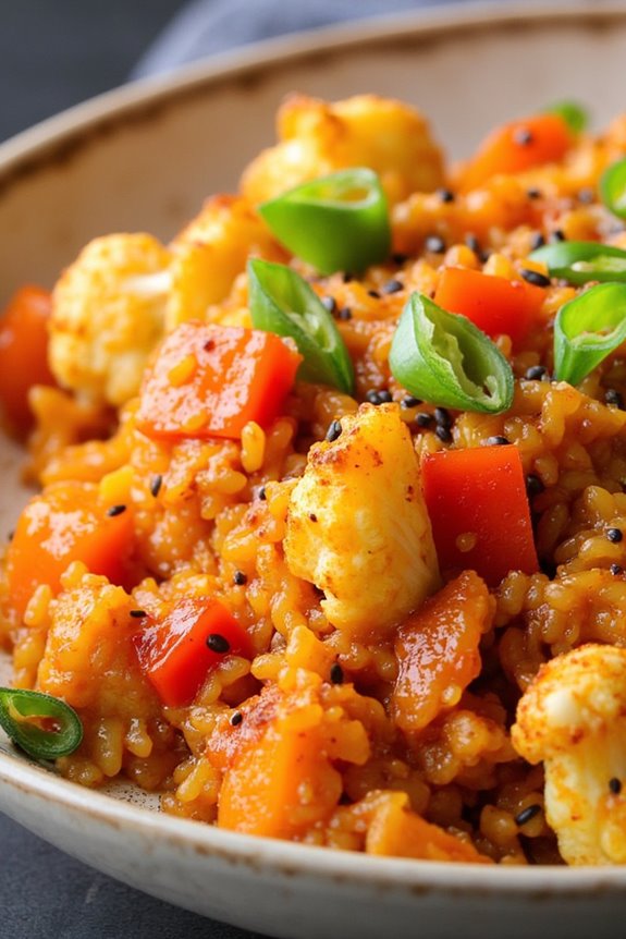 spicy cauliflower rice recipe