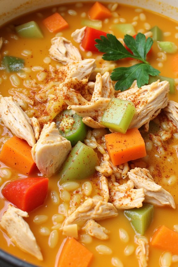 spicy chicken wild rice soup
