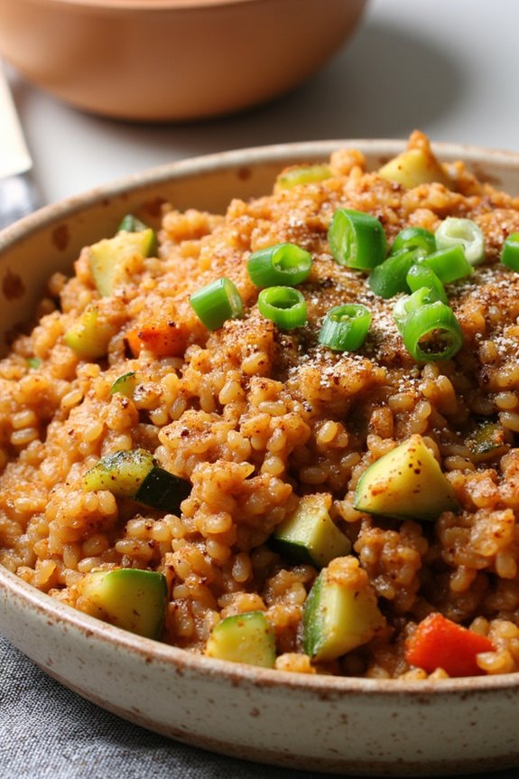 spicy healthy dirty rice