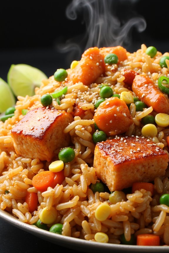 spicy salmon fried rice recipe