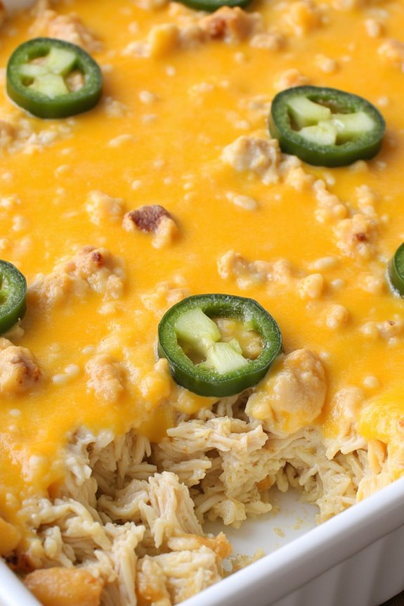 spicy salsa verde casserole