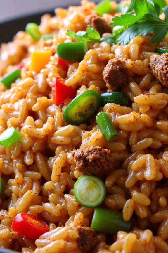 spicy southern dirty rice