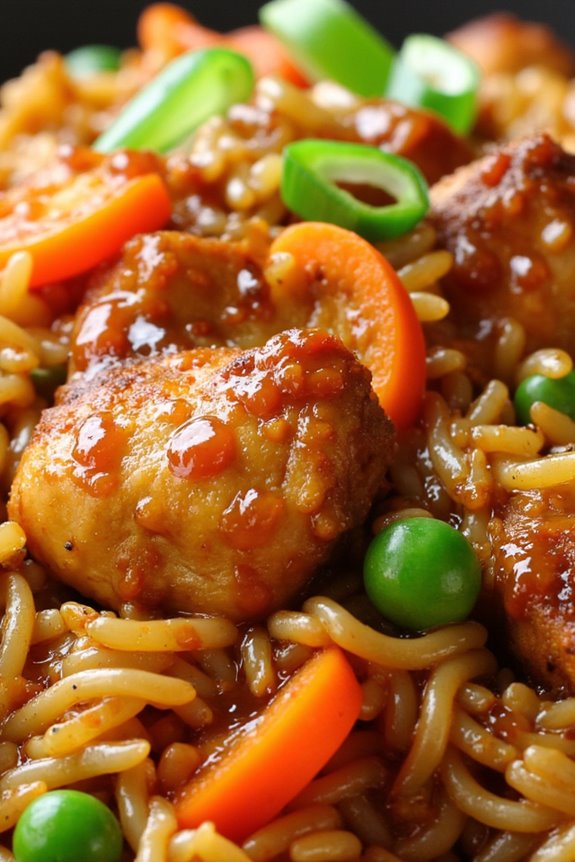 spicy teriyaki chicken fried rice