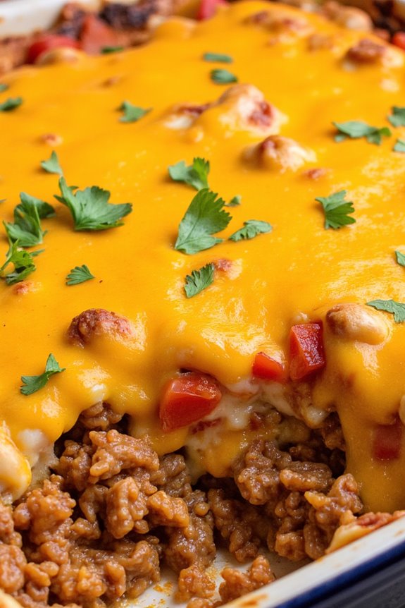 spicy tex mex beef bake
