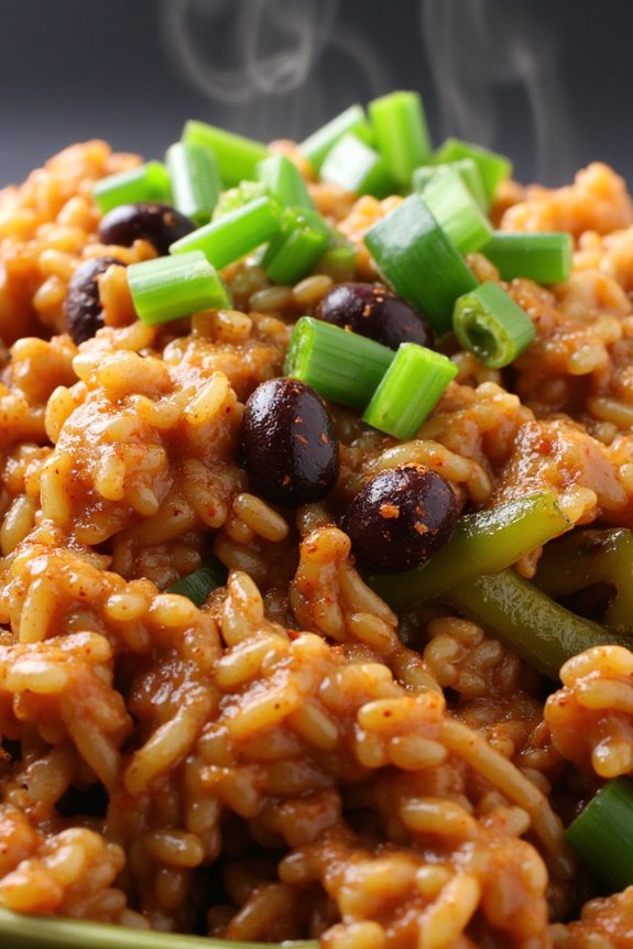 spicy turkey black bean rice