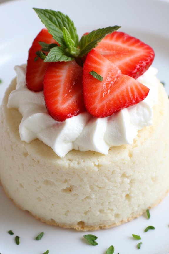 strawberry cream rice cake